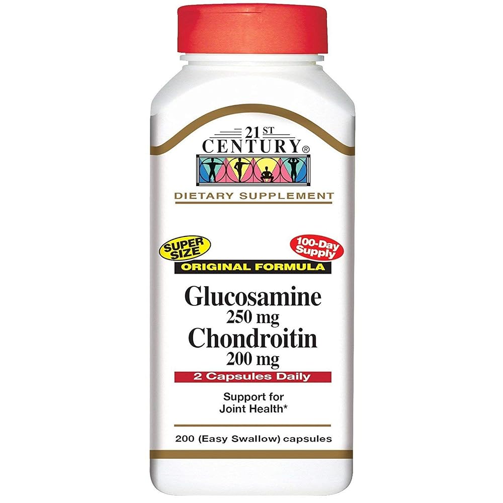 21st Century Glucosamine 250 mg Chondroitin 200 mg Capsules - 600 Count