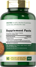 Carlyle Fenugreek Capsules - 300 Count - image 2