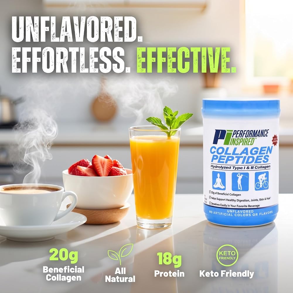 PERFORMANCE INSPIRED Collagen Peptides Powder Unflavored - 340g - image 3