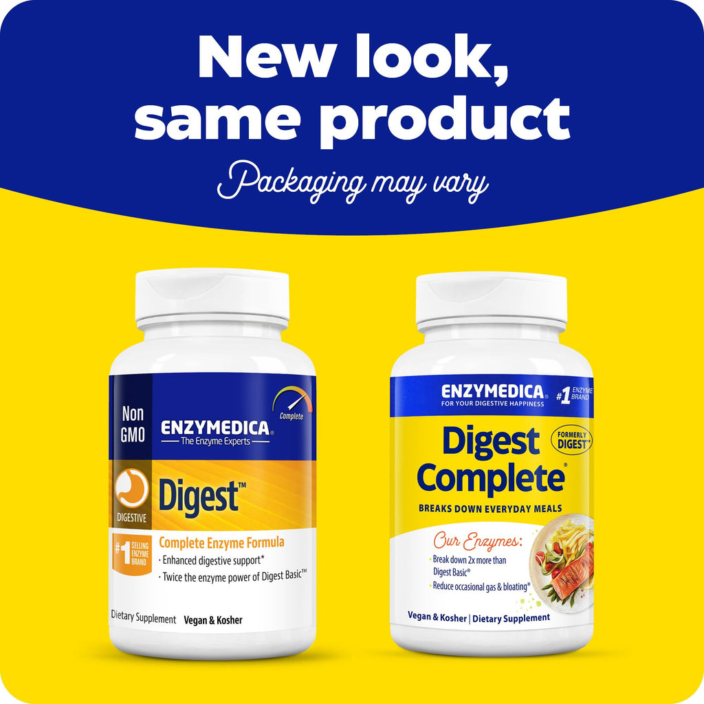 Enzymedica Digest Caps Multi-Enzyme Digestive Support - 180 Capsules - image 2