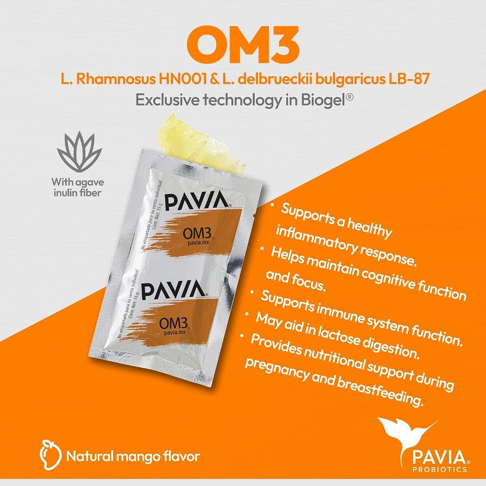 Pavia Live Probiotics Bio-Gel with Omega 3 Cognitive Support - 30 Sachets - image 4