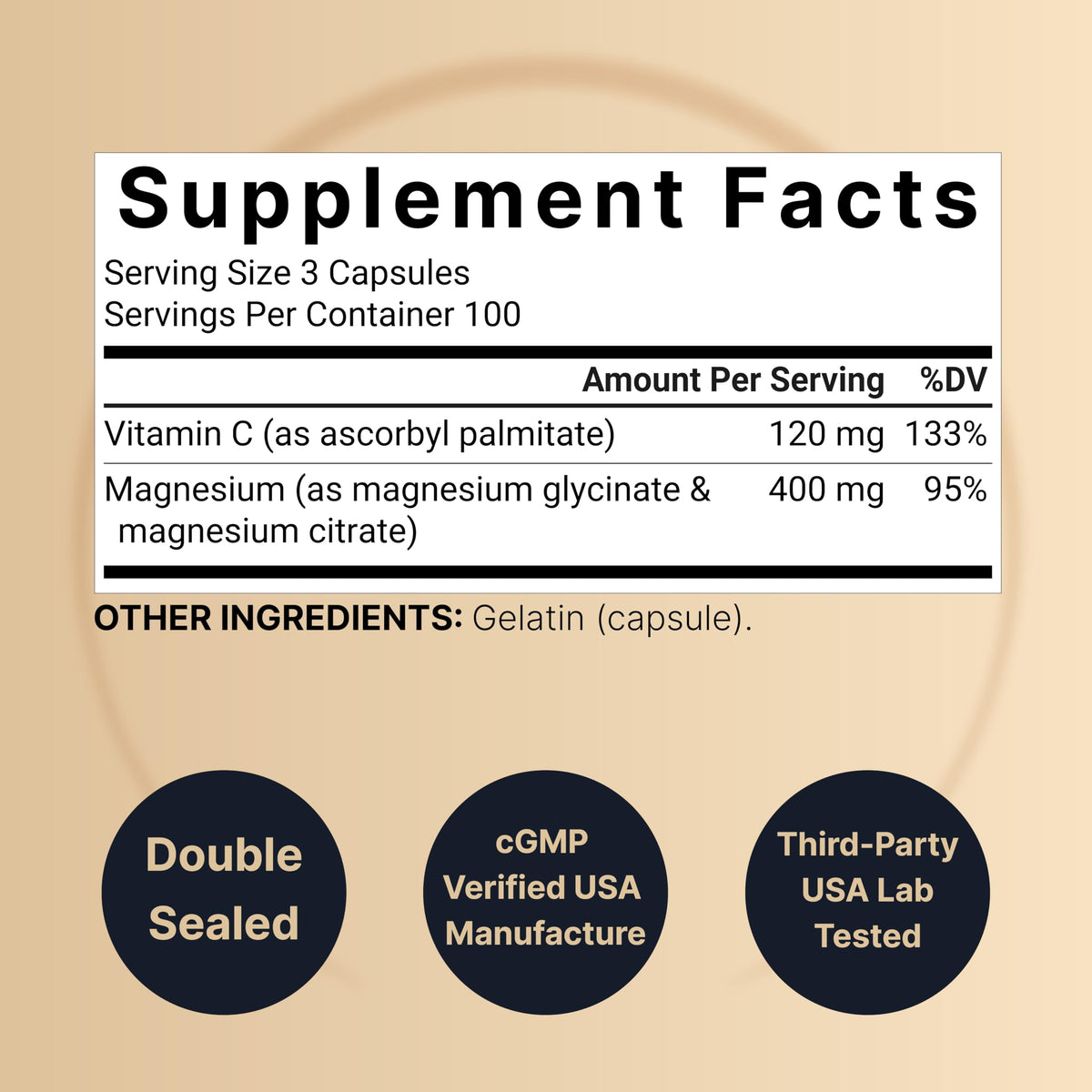 NatureBell Magnesium Complex 400mg - 300 Capsules - image 2