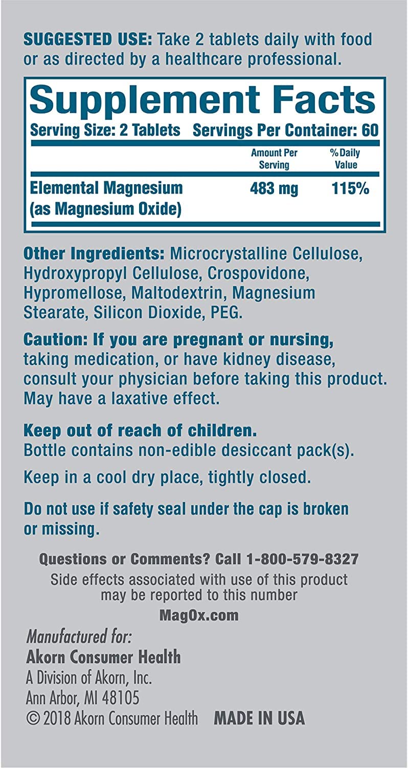 Mag-Ox 400 Magnesium Tablets - 360 Count - image 2