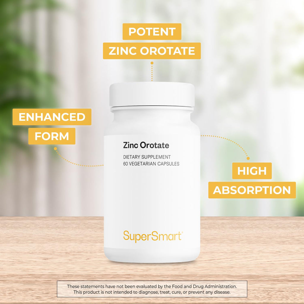 Supersmart Zinc Orotate 100mg - 60 Vegetarian Capsules - image 3