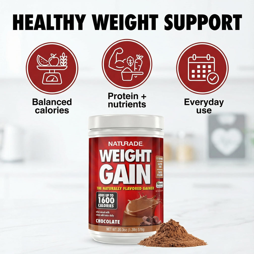 Naturade Weight Gain Nutrition Drink Mix Chocolate - 20.3 oz - image 3