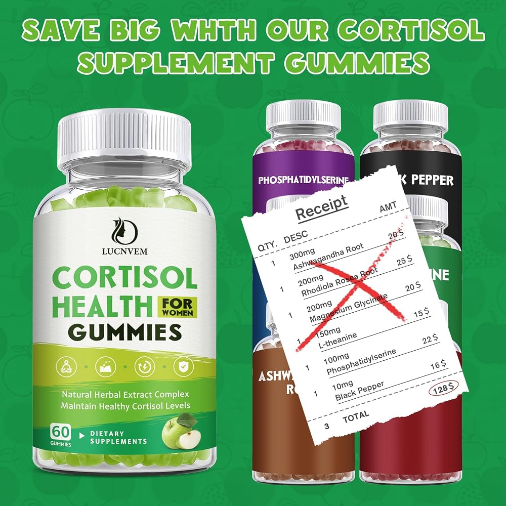 LUCNVEM Cortisol Detox for Women Gummies - 60 Count - image 4
