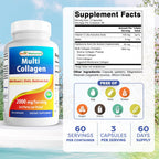 Best Naturals Multi Collagen Pills 2000mg - 180 Capsules - image 2