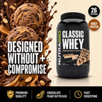 NutraBio Classic Whey Protein Powder Supplement - 25g of Protein Per