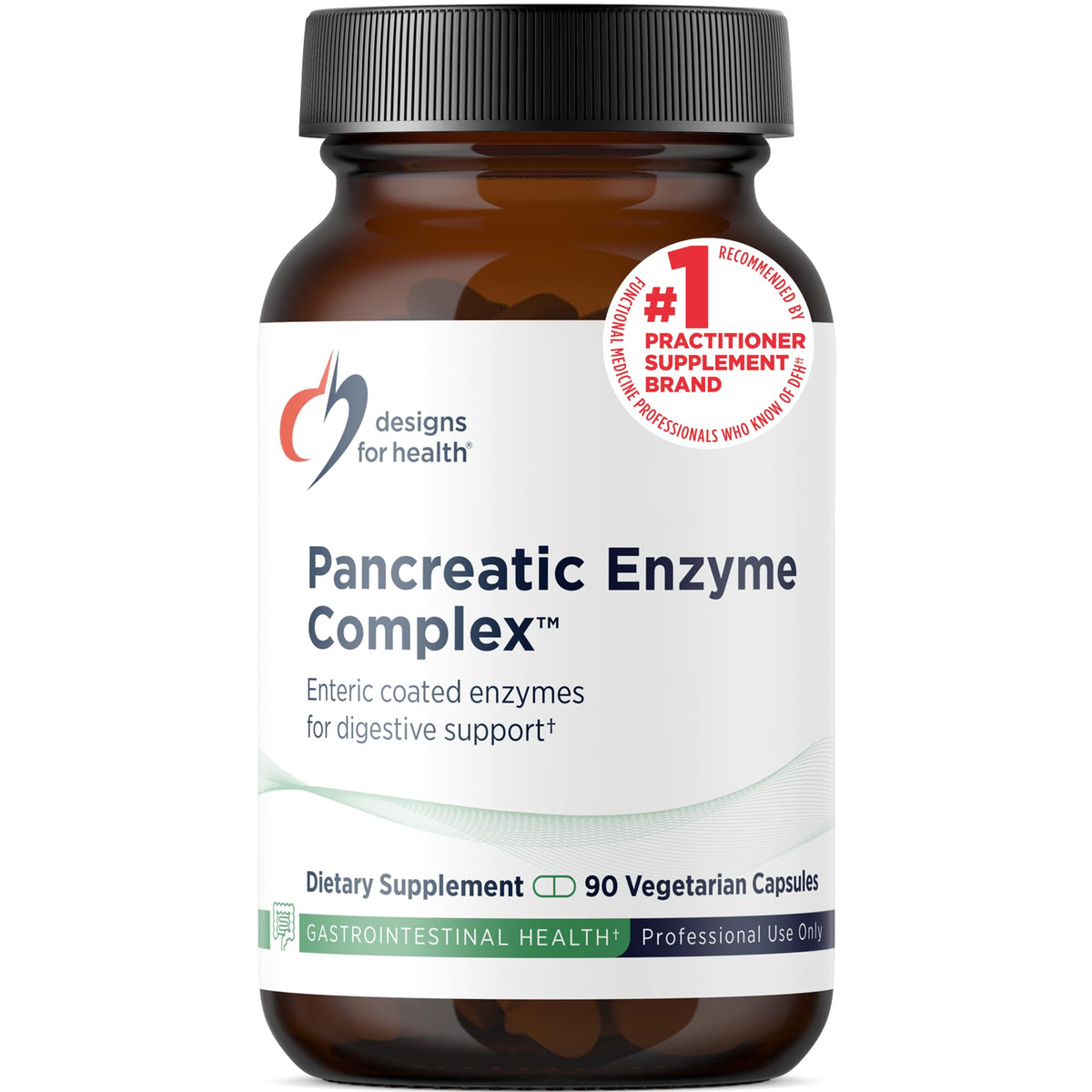 Designs for Health Pancreatic Enzymes Complex - 90 Capsules
