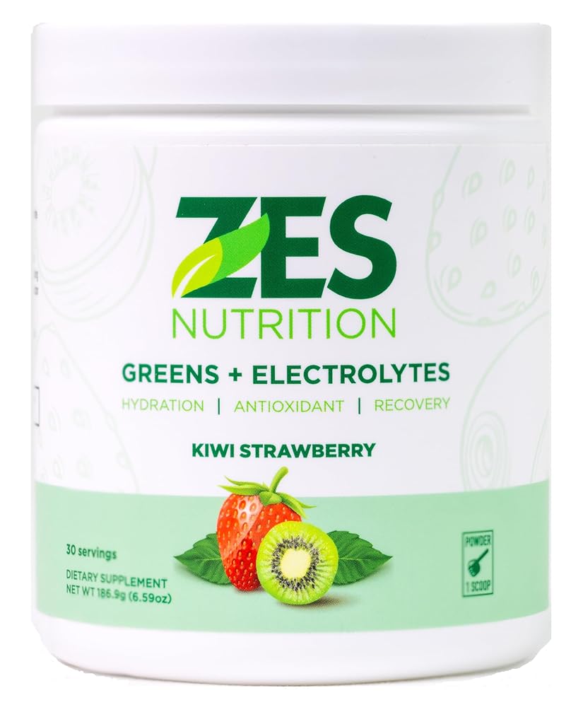 ZES Nutrition Greens + Electrolytes Powder Kiwi Strawberry - 6.59 oz