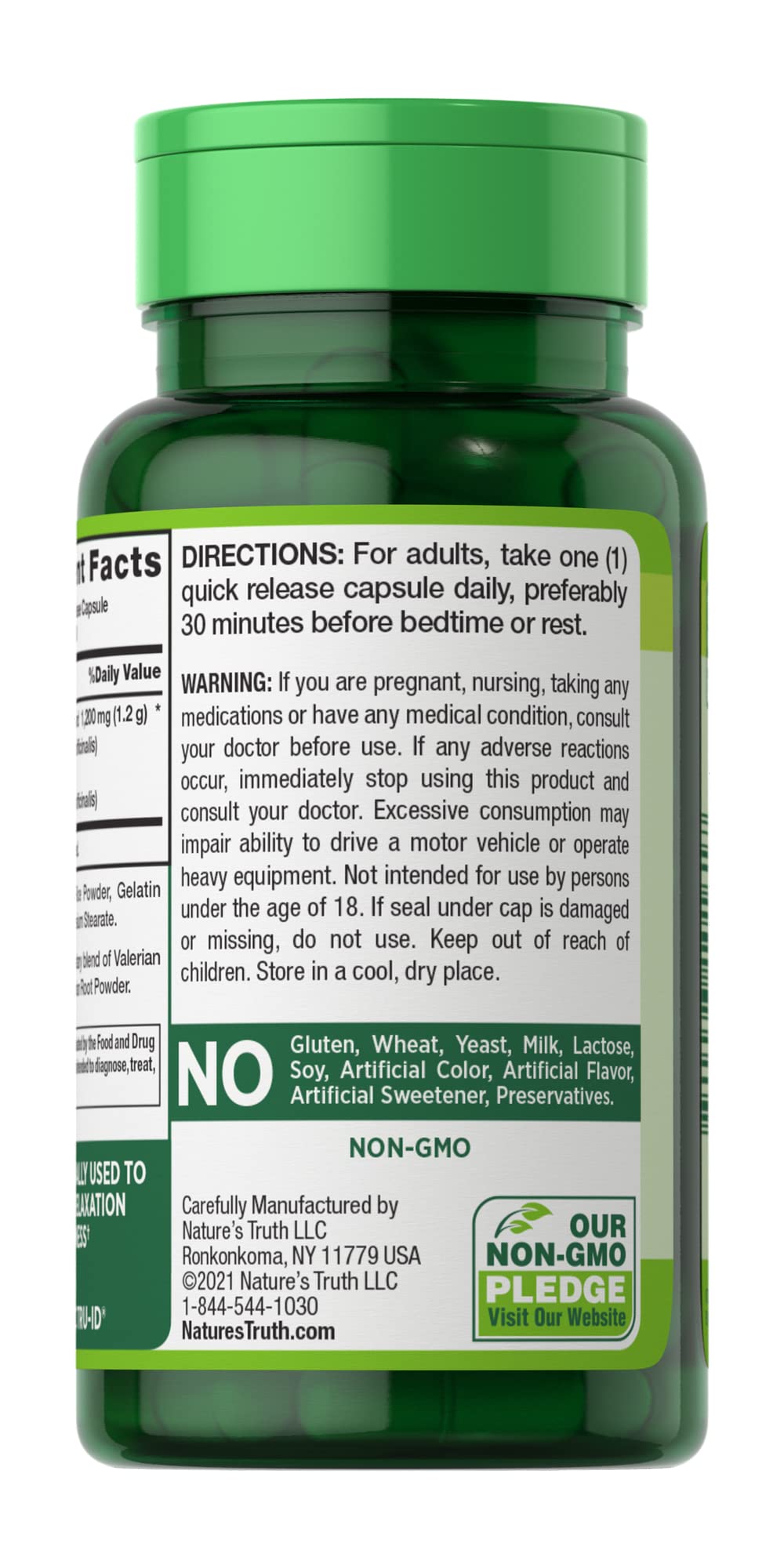 Nature's Truth Valerian Root 1200 mg - 90 Capsules (Pack of 3) - image 2