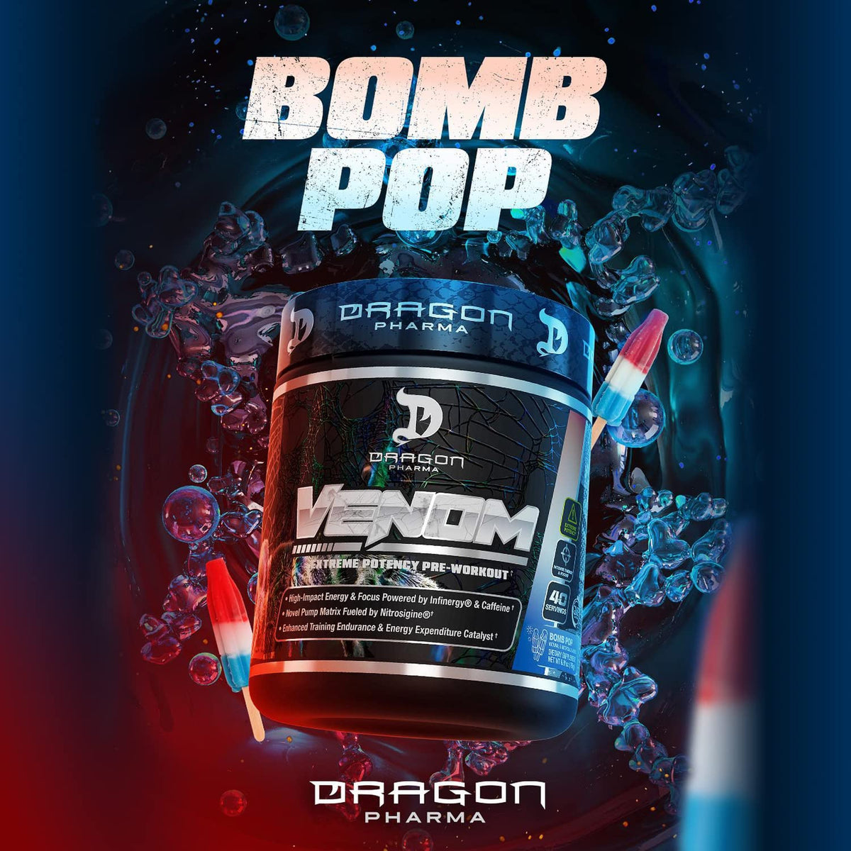 DRAGON PHARMA Venom Extreme Potency Pre-Workout