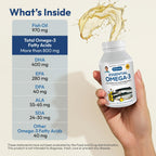 ANDREW LESSMAN Essential Omega-3 Unflavored - Softgels - Ultra-Pure
