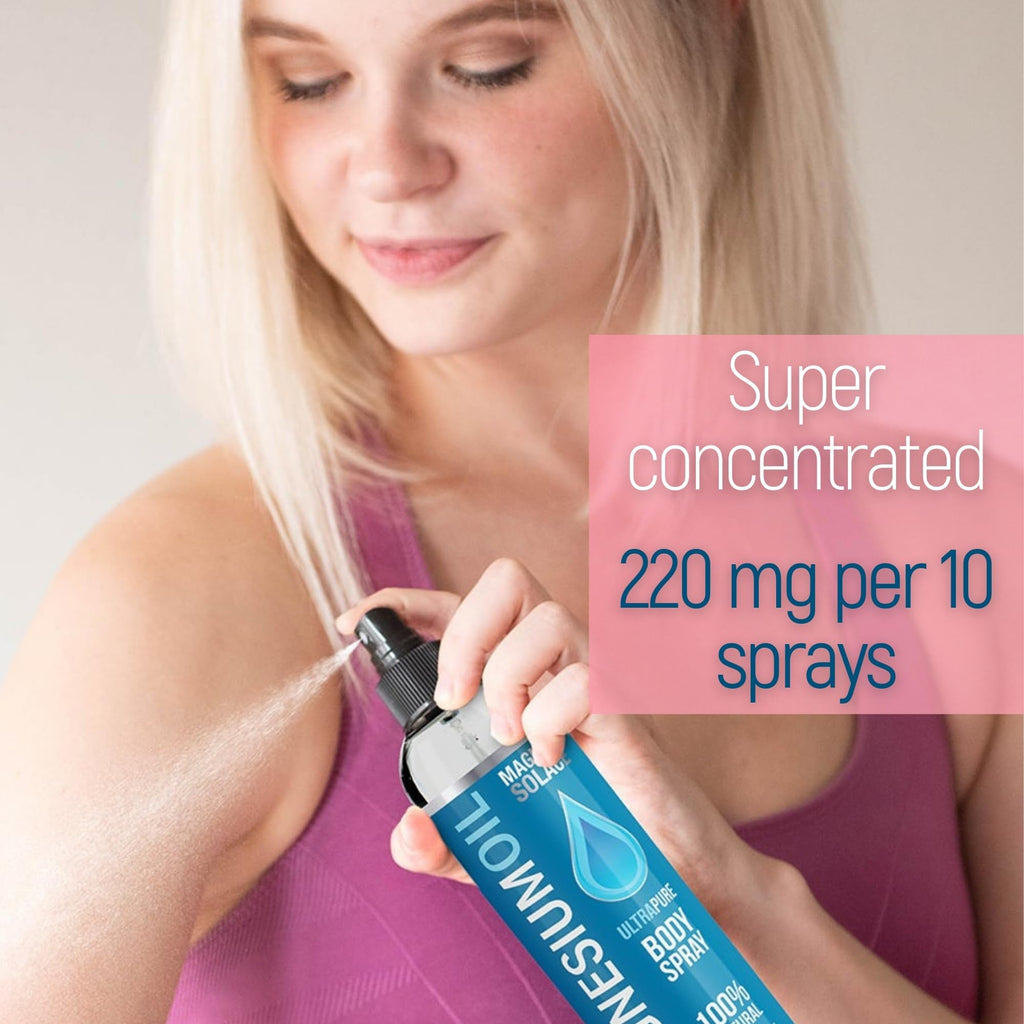 Magnum Solace Pure Magnesium Oil Spray - 100% Natural Magnesium Spray