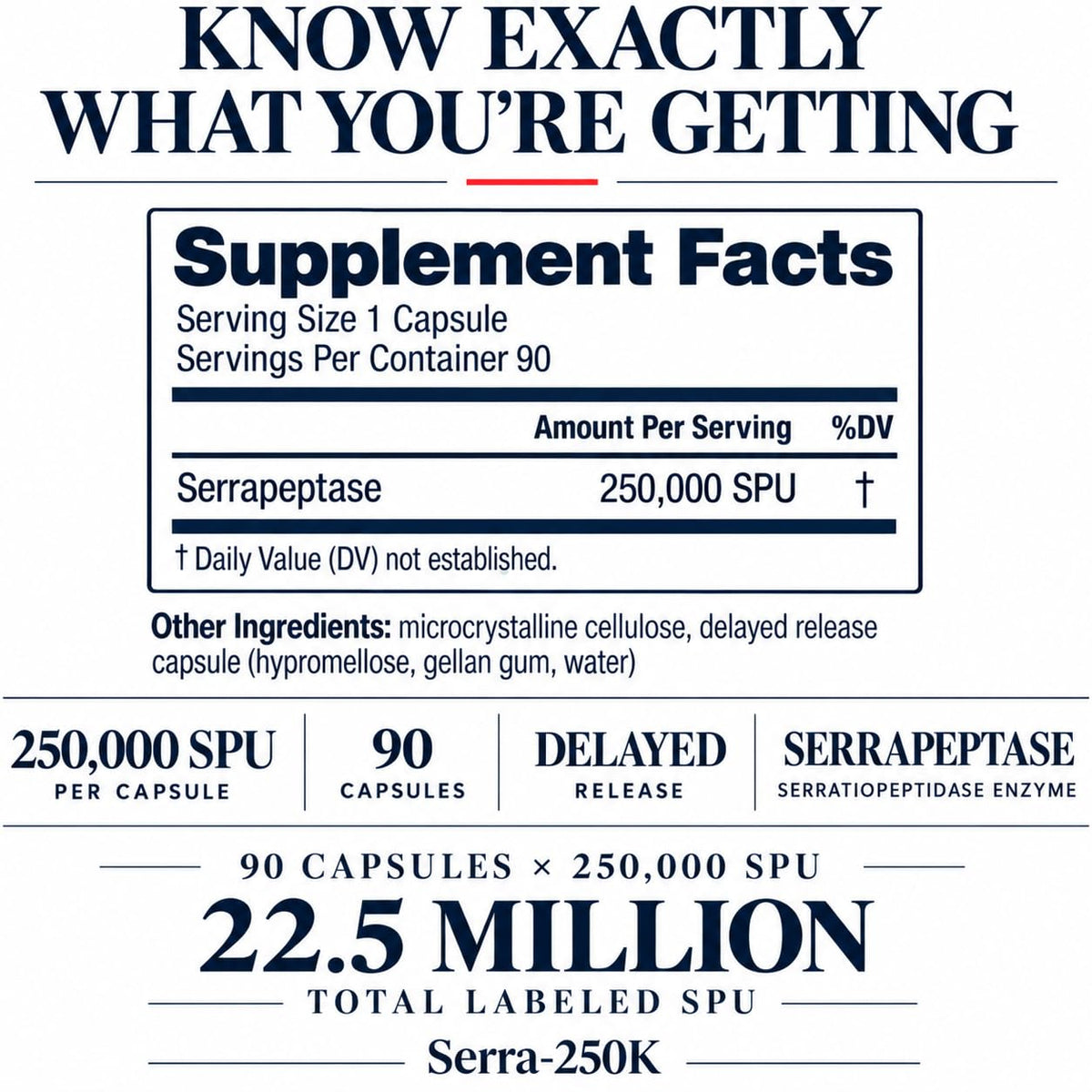 Lyndon Fields Serra-250k Serrapeptase 250,000 SPU - 90 Capsules - image 4