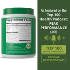 Peak Performance Organic Greens Superfood Powder. Best Tasting Super