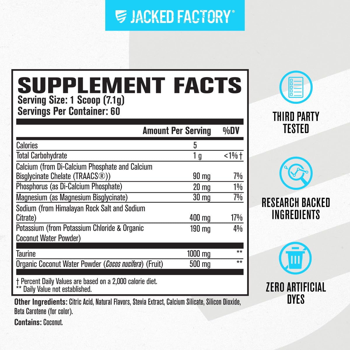 Jacked Factory HYDRASURGE Electrolyte Powder - Hydration Supplement