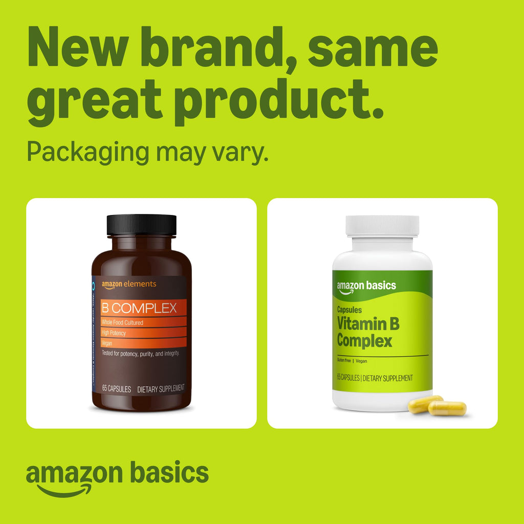 Amazon Basics B Complex Vitamin - 65 Capsules - image 2