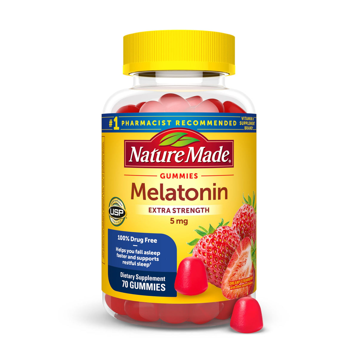 Nature Made Melatonin 5mg Sleep Gummies - 70 Gummies