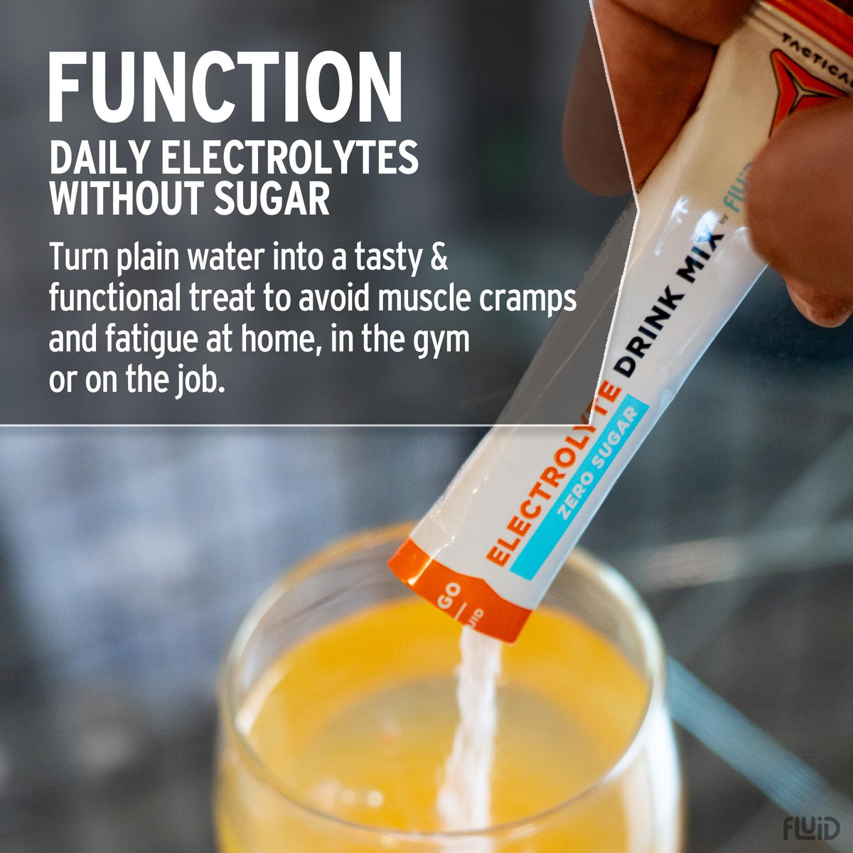 Fluid Tactical 25 Count Zero Sugar Electrolyte Powder