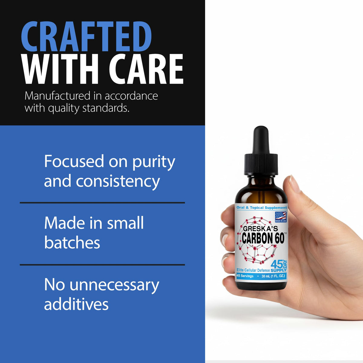 Greska's Carbon-60 Carbon 60 in Organic Sunflower Oil