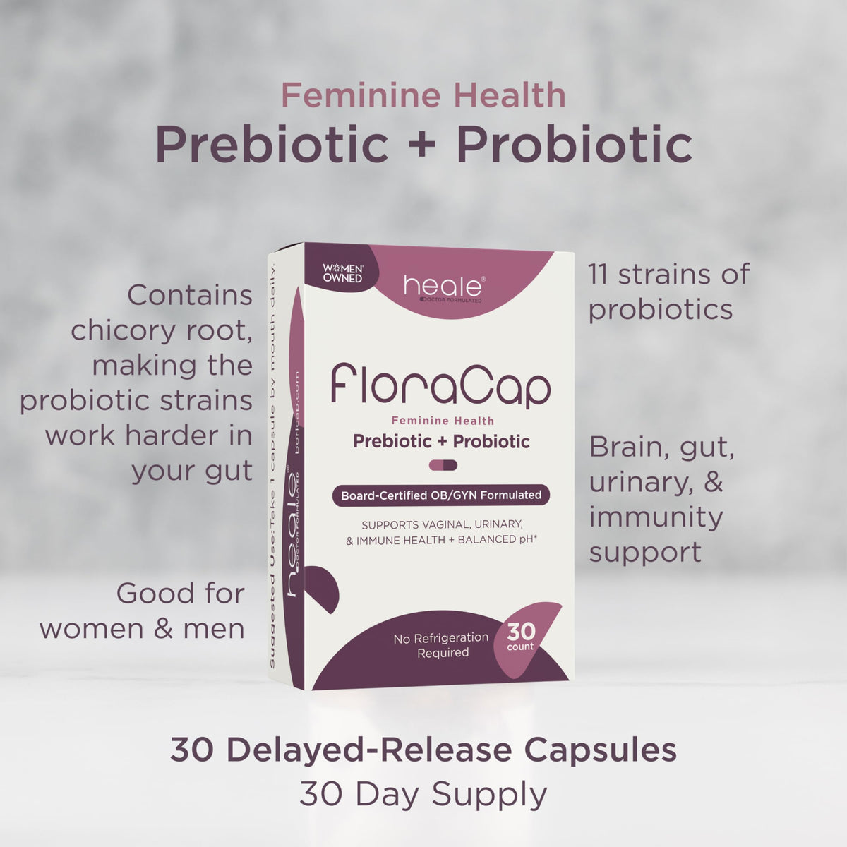 FloraCap Vaginal Probiotics for Women Health - 30 Capsules - image 3