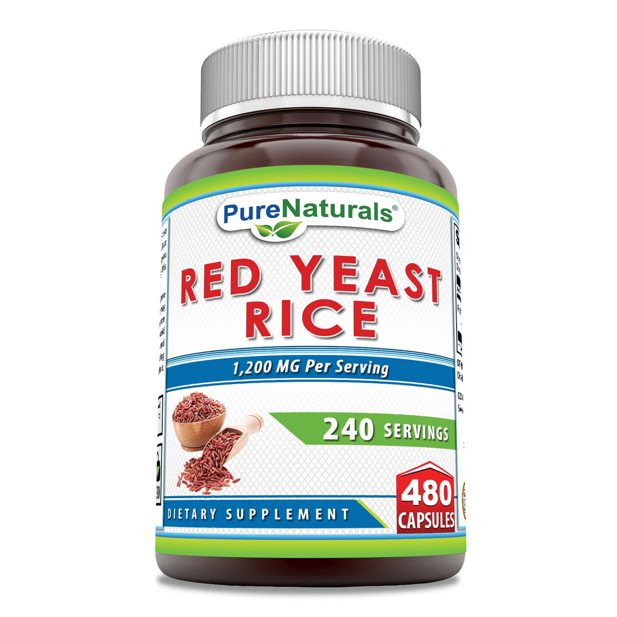 Pure Naturals Red Yeast Rice 1200 mg - 480 Capsules