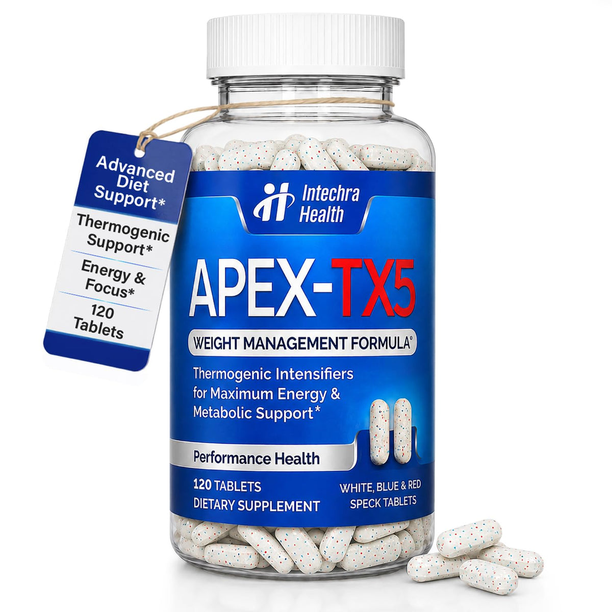 APEX-TX5 Thermogenic Diet Pills Energy & Focus Support - 120 Tablets