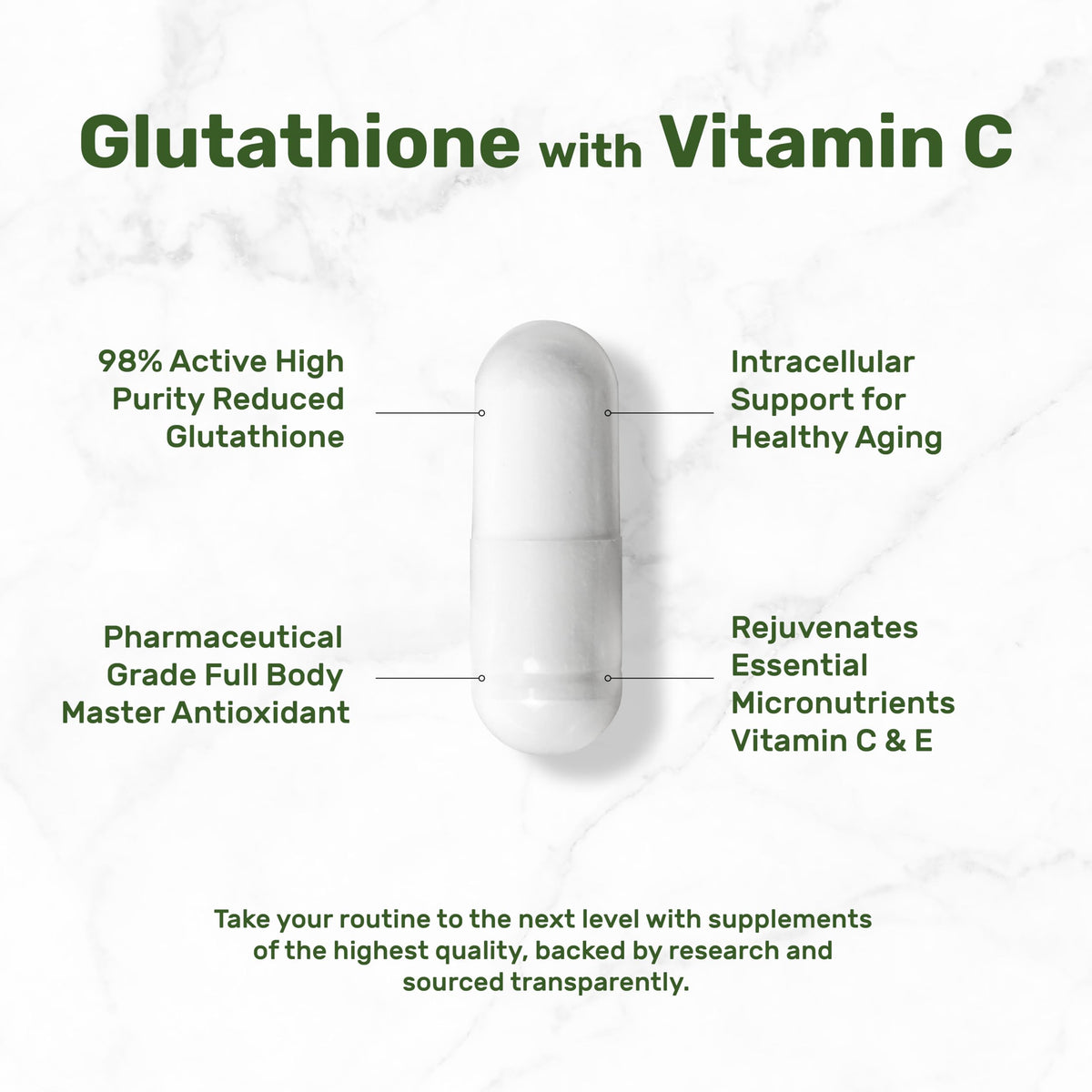 DEAL SUPPLEMENT Glutathione 1,000mg with Vitamin C - 120 Capsules - image 5