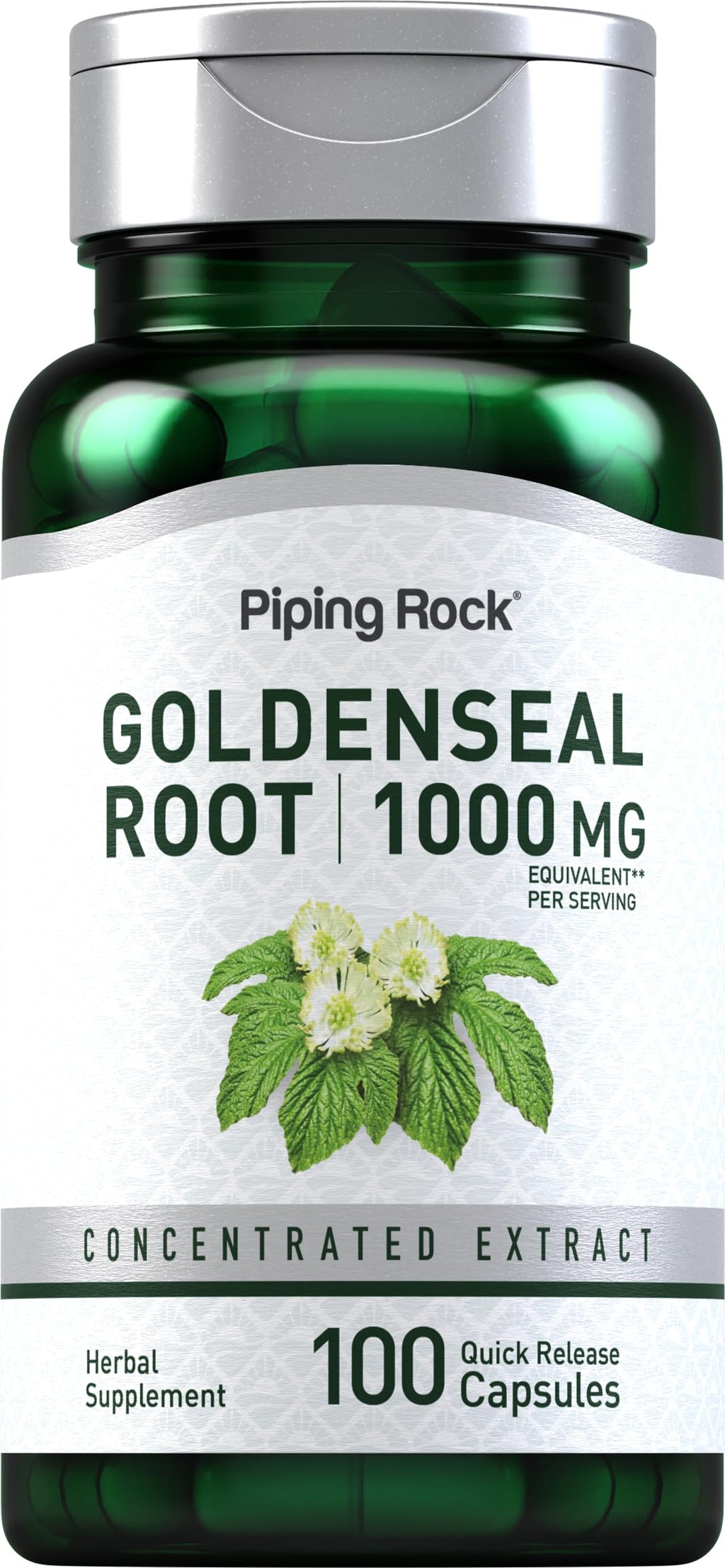 Piping Rock Goldenseal Root Capsules - 100 Count