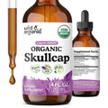 Wild & Organic Skullcap Herb Tincture for Mood - 4 fl oz