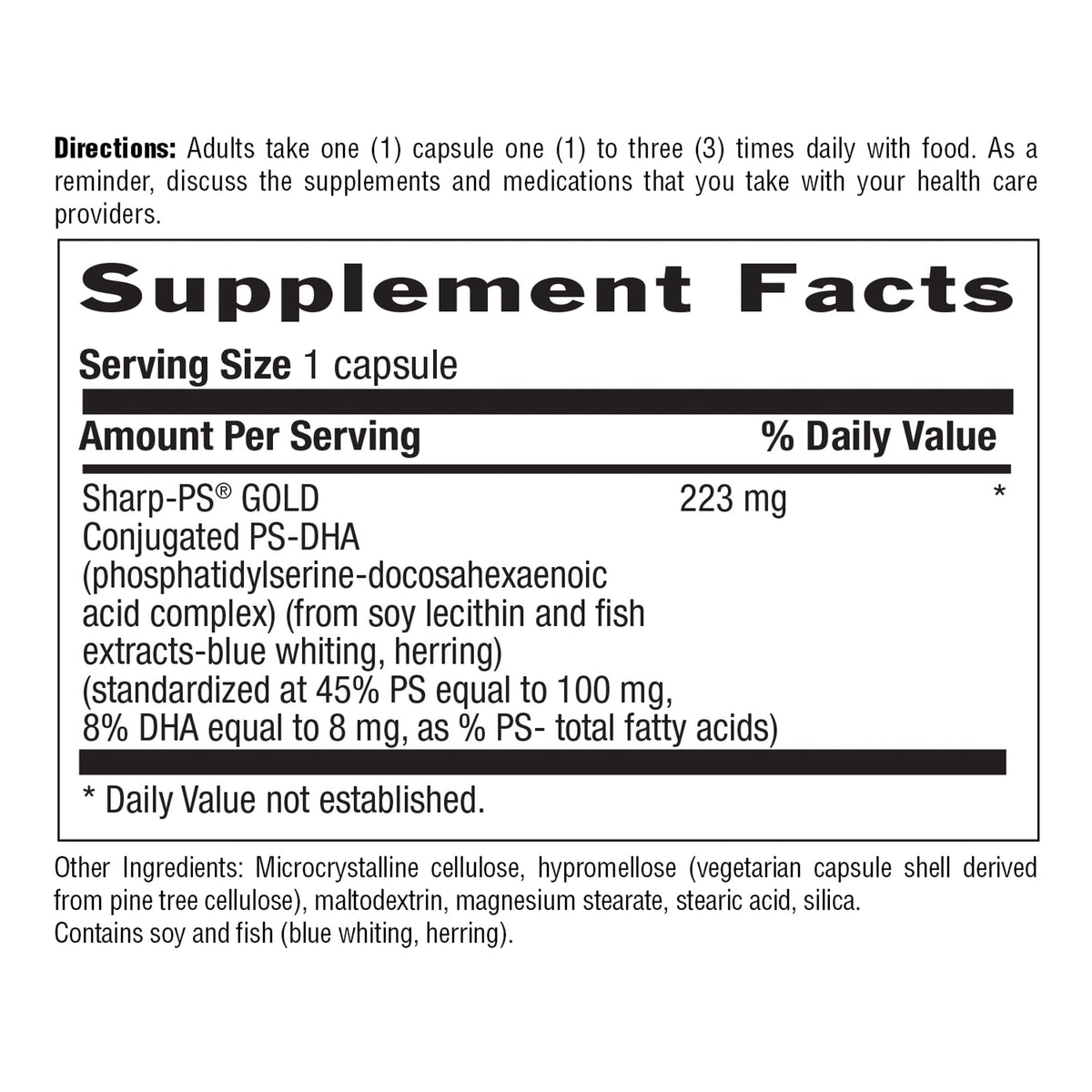 Country Life Sharp Thought Phosphatidylserine with DHA - 60 Capsules - image 2
