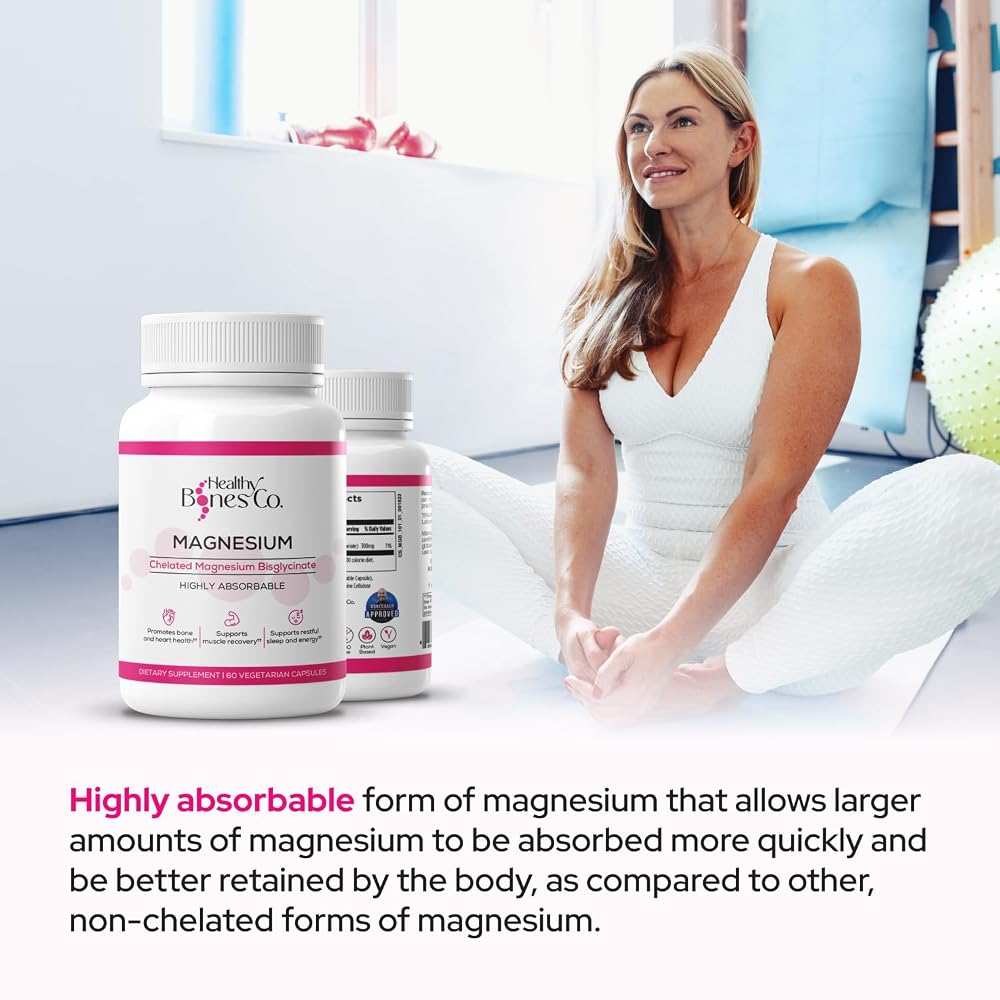 Healthy Bones Co. Magnesium Glycinate for Sleep - 60 Vegetarian Capsules - image 7