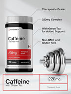 Horbäach Caffeine Pills 220mg with Green Tea - 200 Tablets - image 4