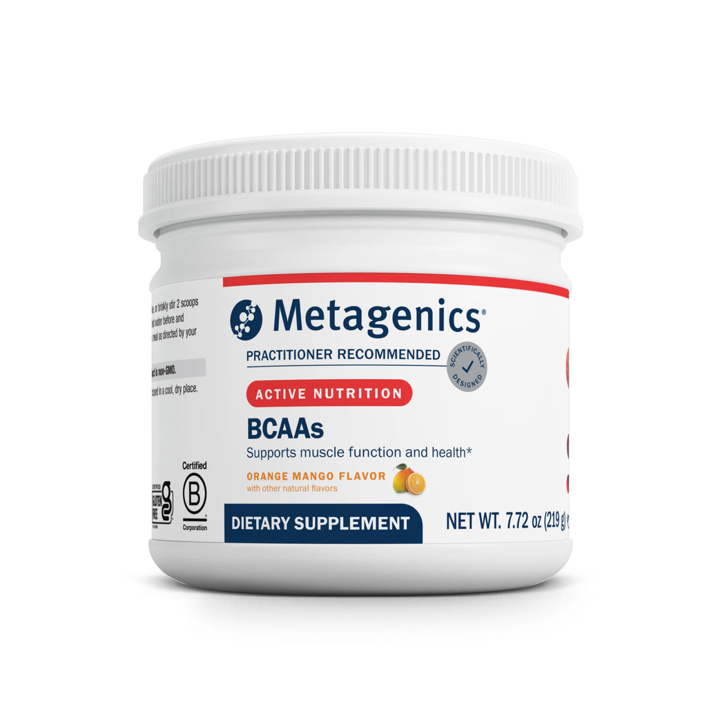 Metagenics BCAA Powder 2:1:1 Amino Acids Orange Mango - 7.72 oz