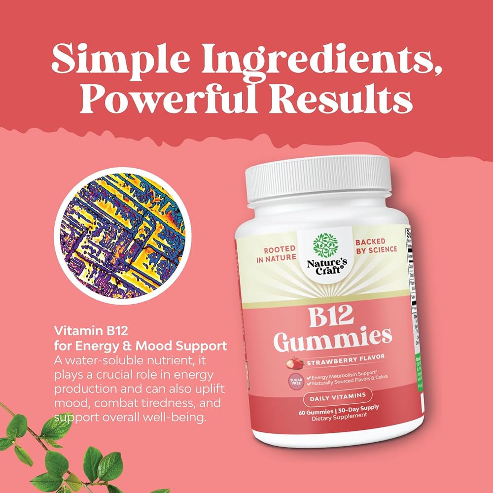 Natures Craft Vitamin B12 Gummies for Adults
