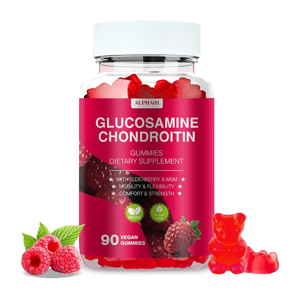ALPHA01 Glucosamine Chondroitin Gummies - 3000MG Extra Strength Joint