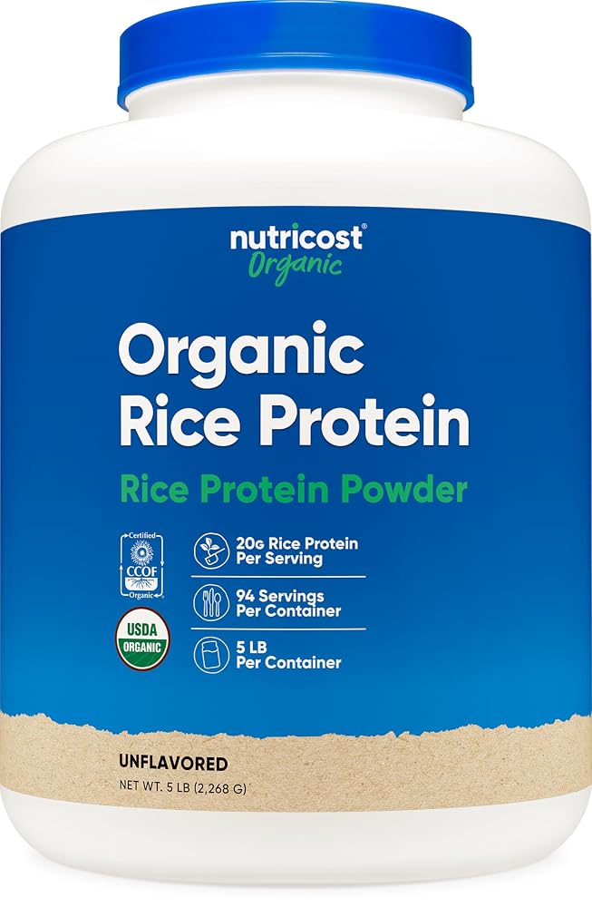 Nutricost Organic Rice Protein Powder - 5 LB