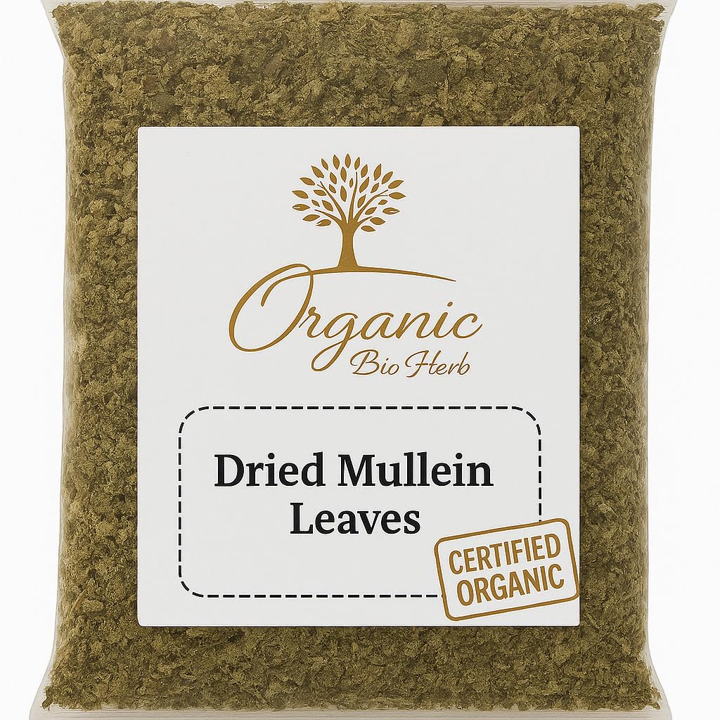 Organic Bio Herbs Dried Mullein Leaves Herbal Tea - 6 oz