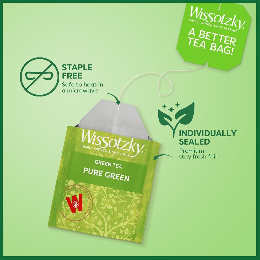 Wissotzky Pure Green Tea - 120 Tea Bags (6 Pack) - image 5