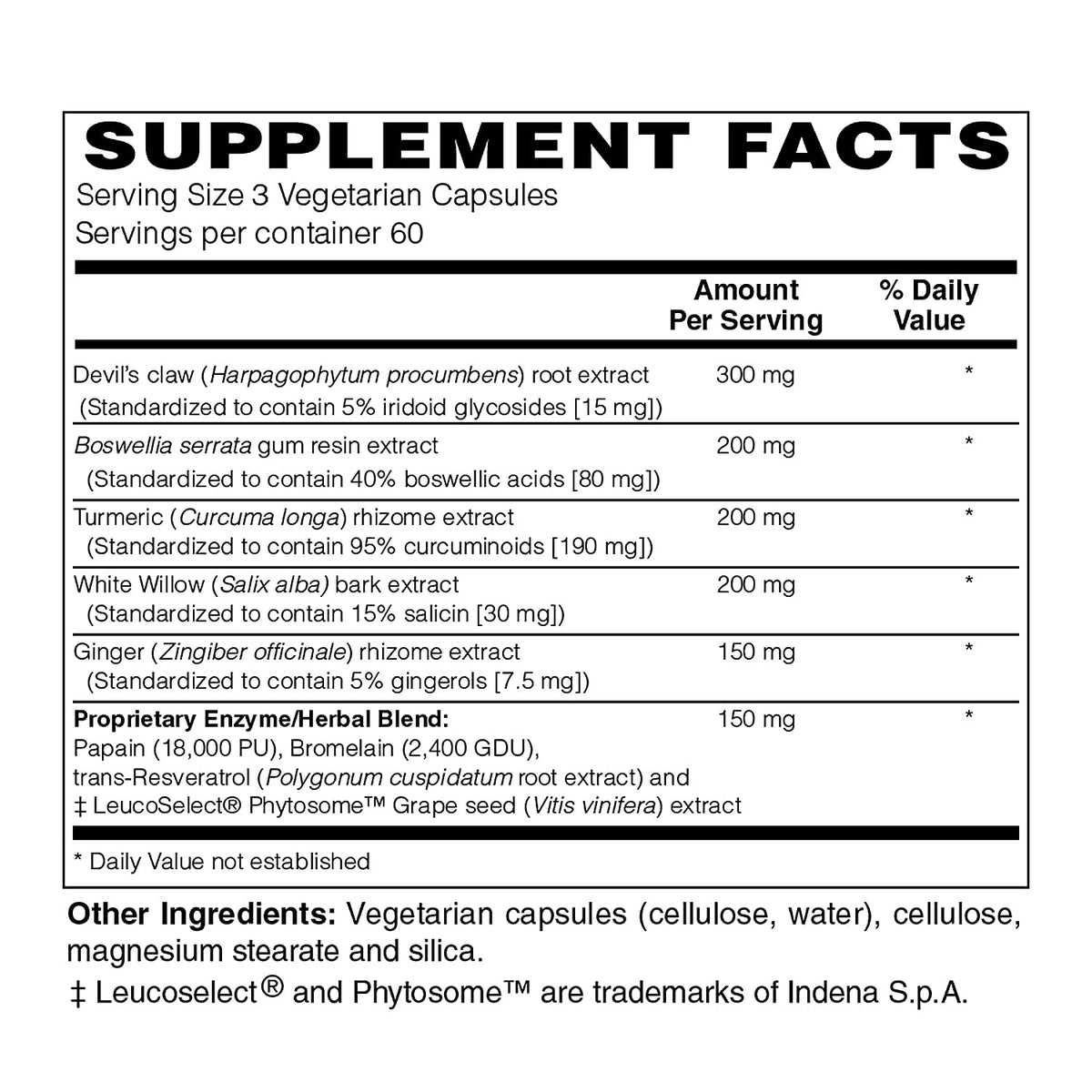 Holly Hill Health Foods Inflammove Joint & Mobility Support - 180 Capsules - image 2