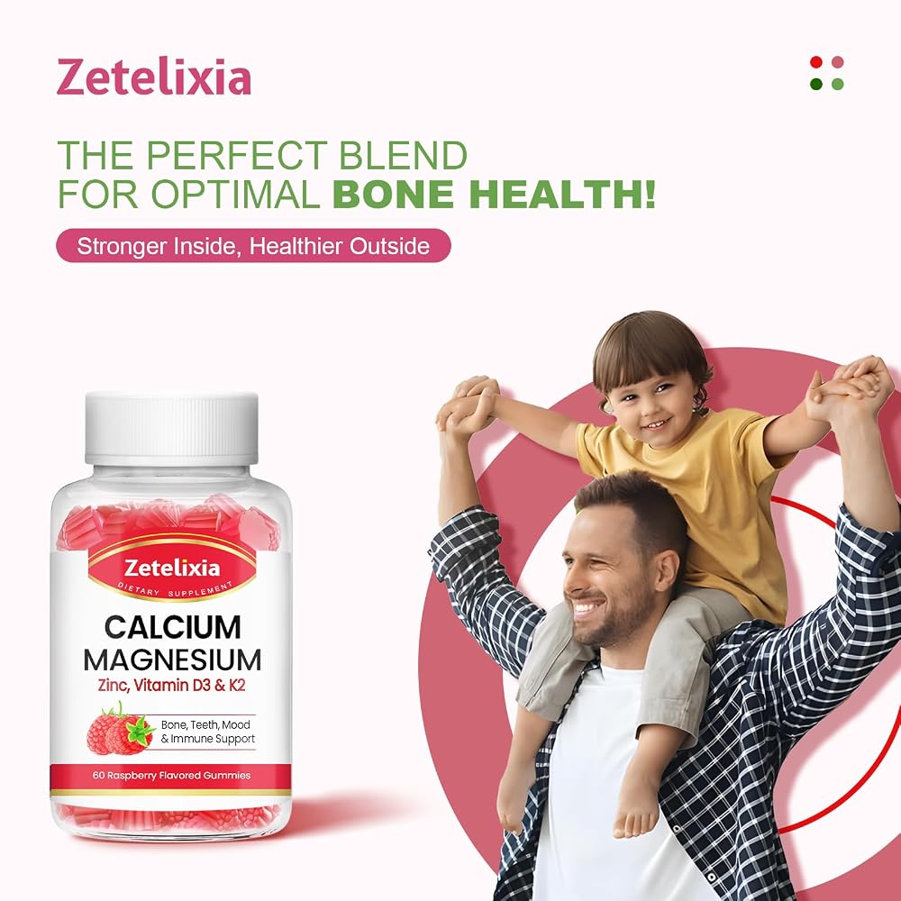 Zetelixia Sugar Free Calcium Magnesium Zinc Gummies