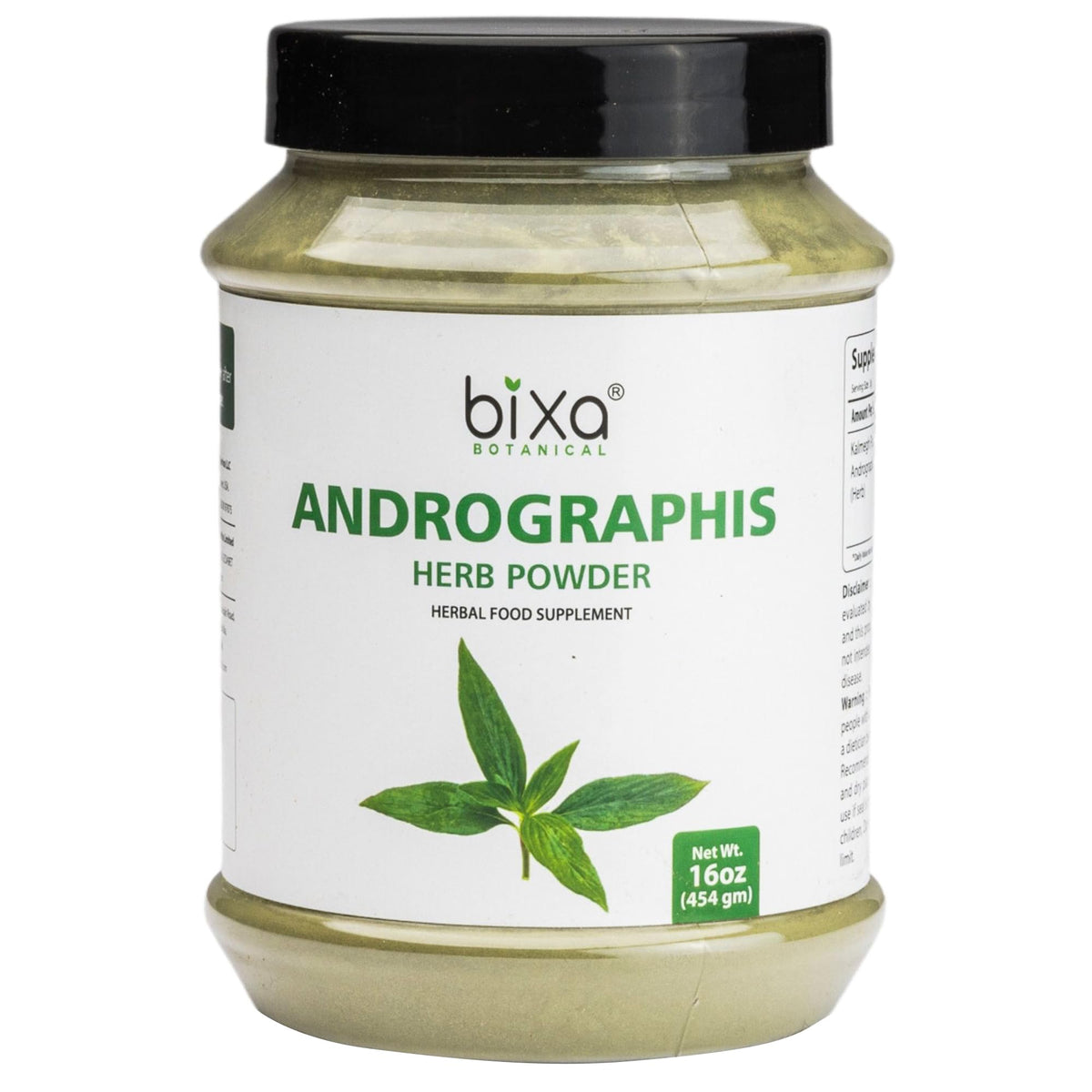 bixa BOTANICAL Andrographis Paniculata Powder - 454g
