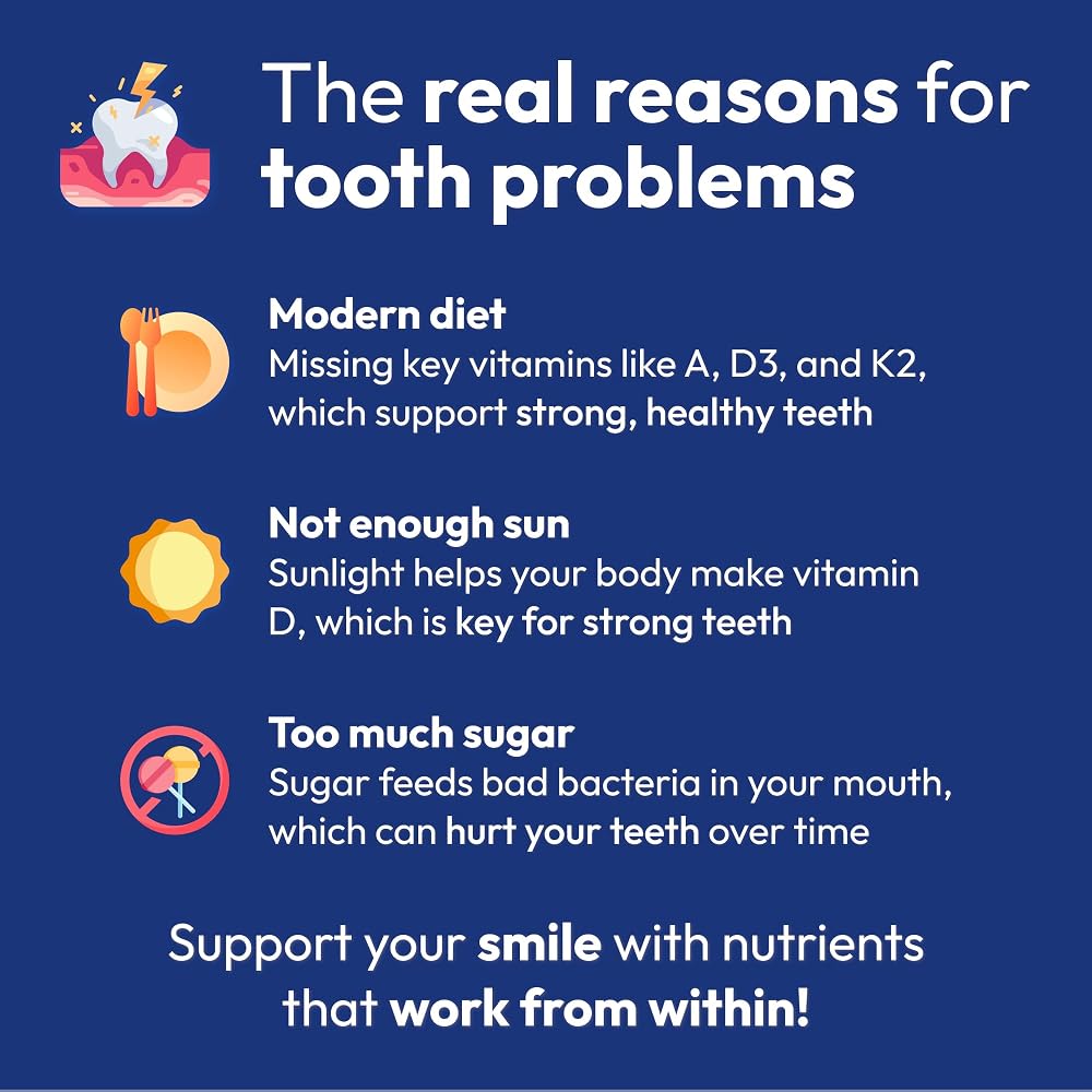 Strong Jaw Tooth Restore Enamel Repair Vitamins - 180 Capsules - image 6