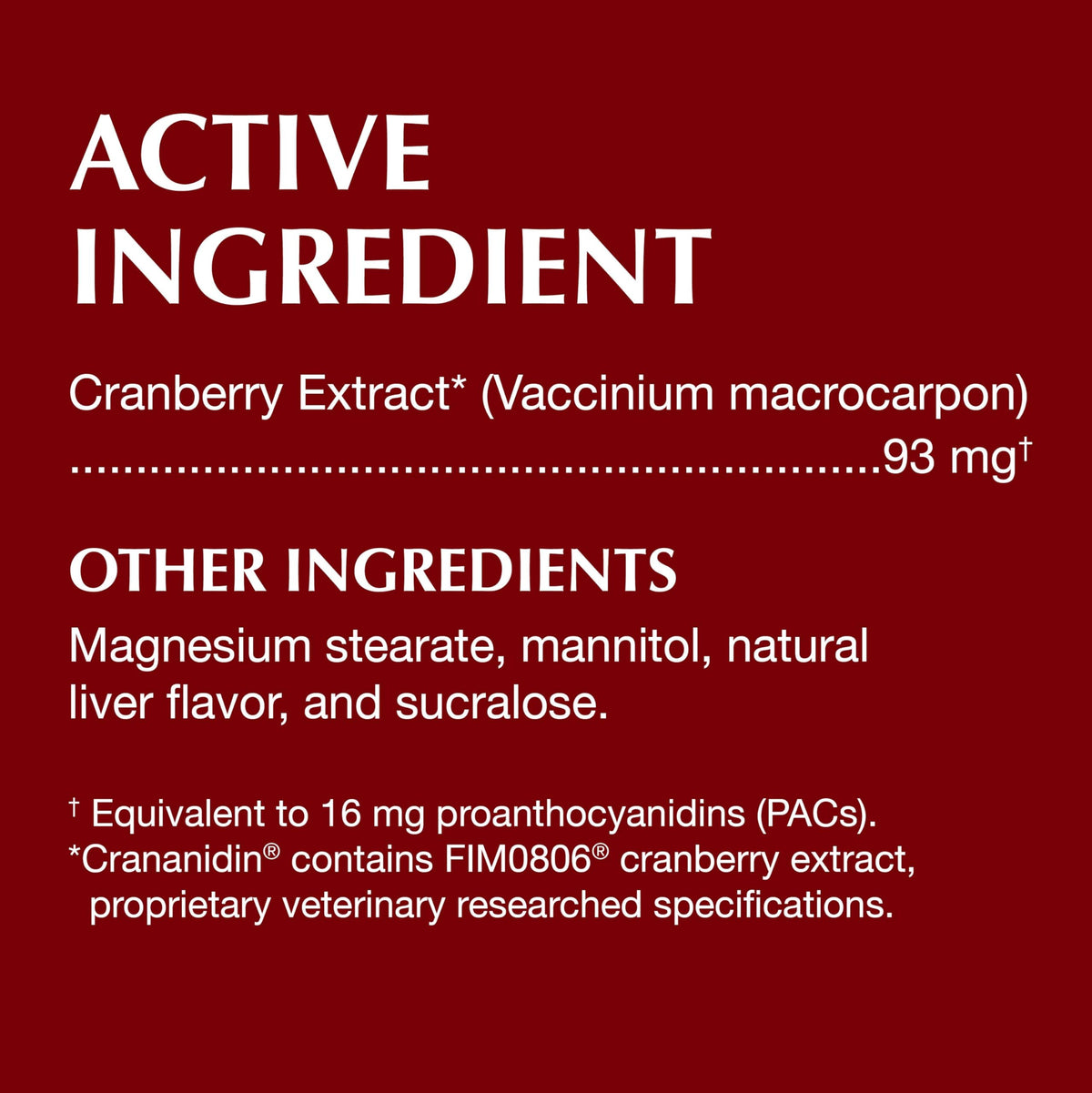 Nutramax Crananidin Cranberry Extract Urinary Tract Support for Dogs - image 3
