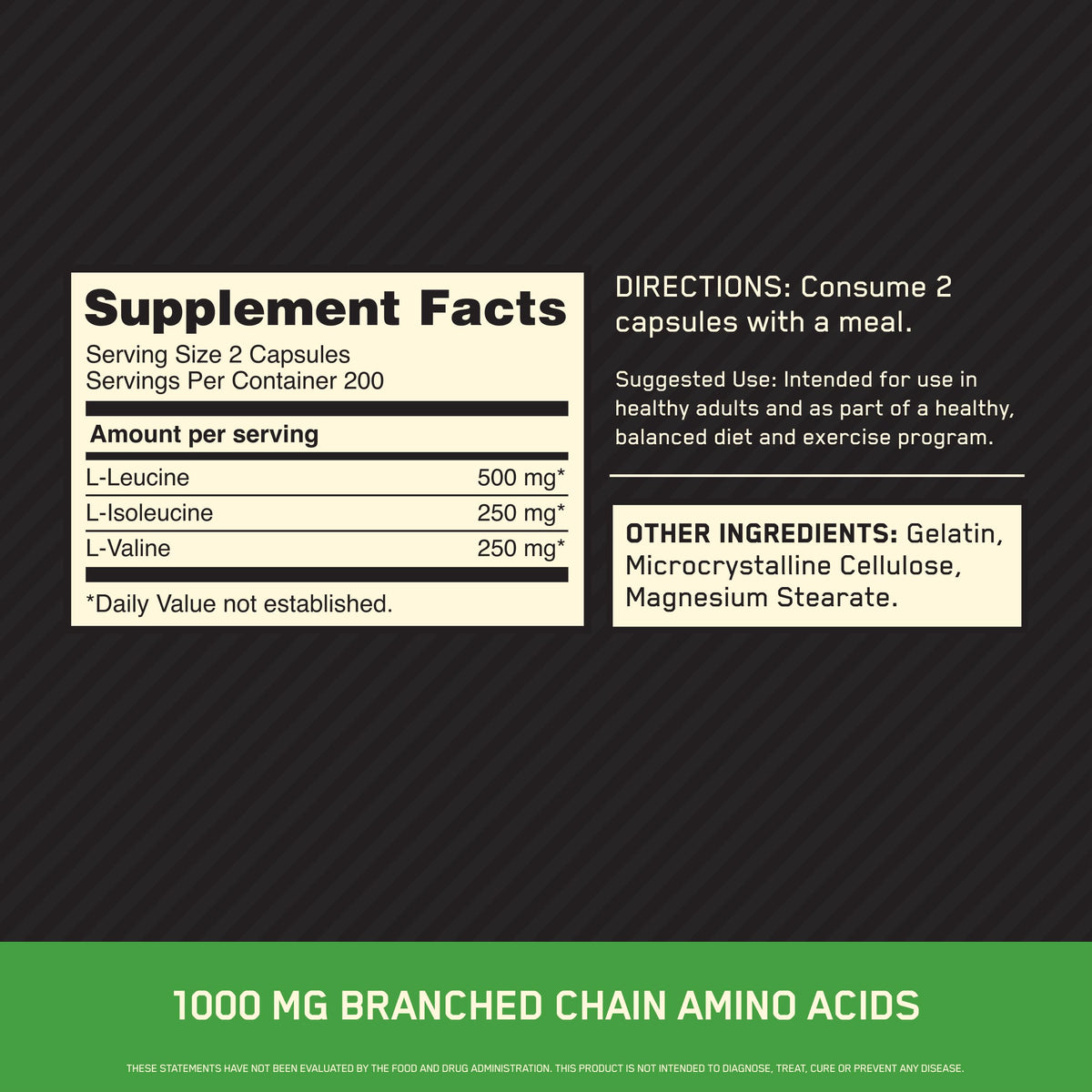 Optimum Nutrition Optimum Nutrition Instantized BCAA Branched Chain