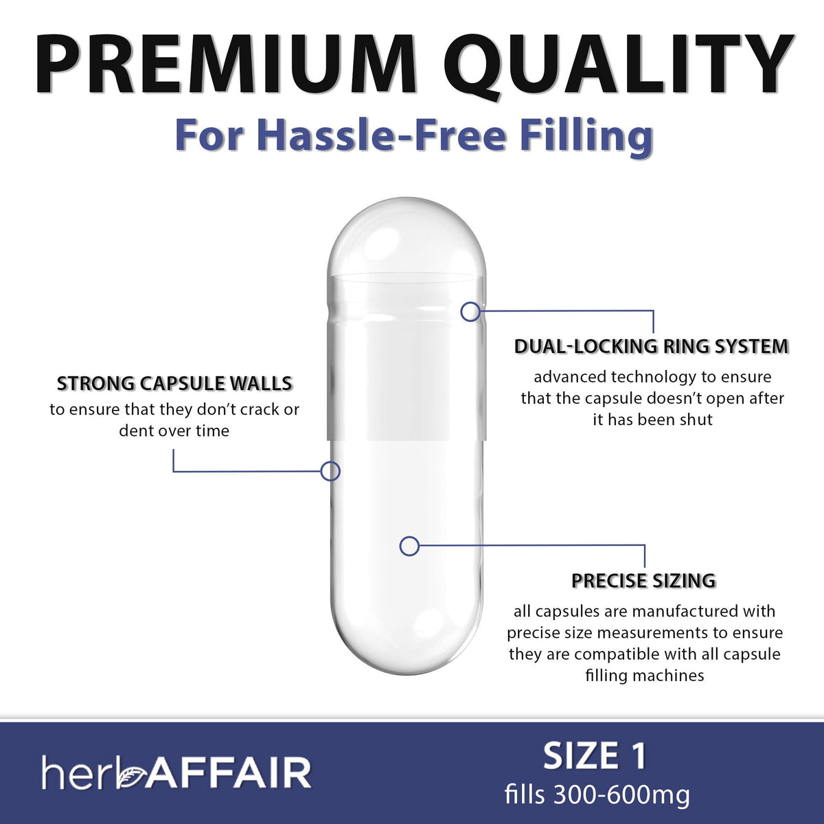 Herb Affair Empty Capsules