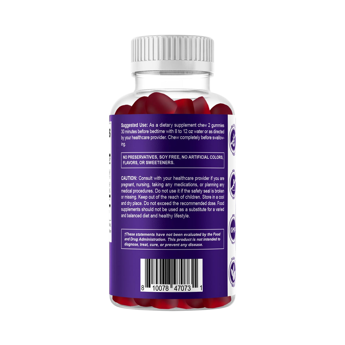 Vitamatic Vegan Melatonin Gummies 5 mg Sleep Support - 60 Gummies - image 9