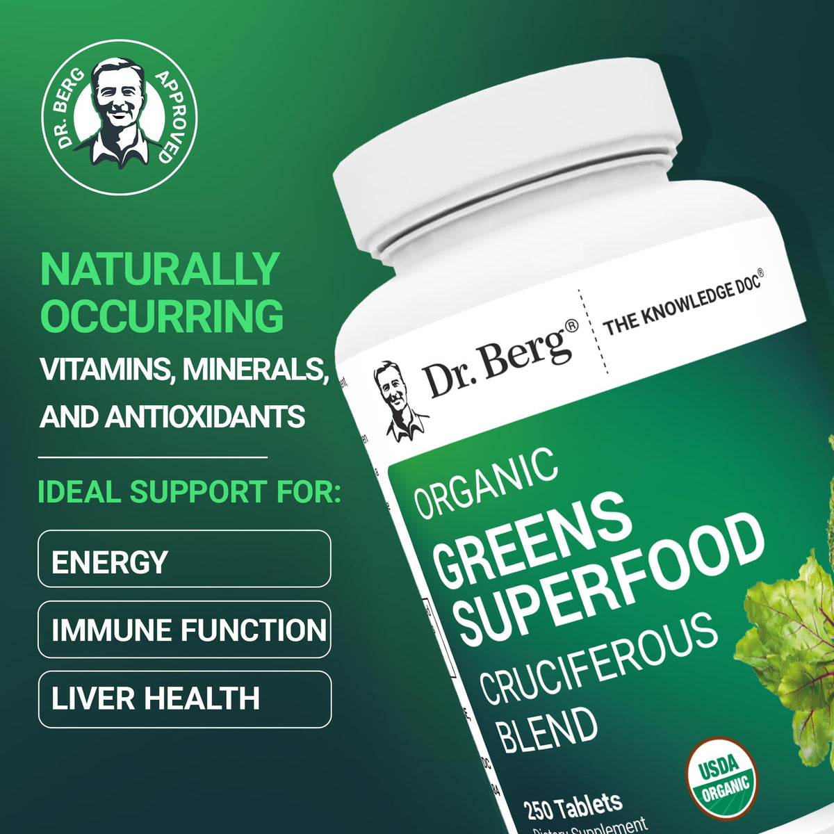 Dr. Berg's Organic Cruciferous Support