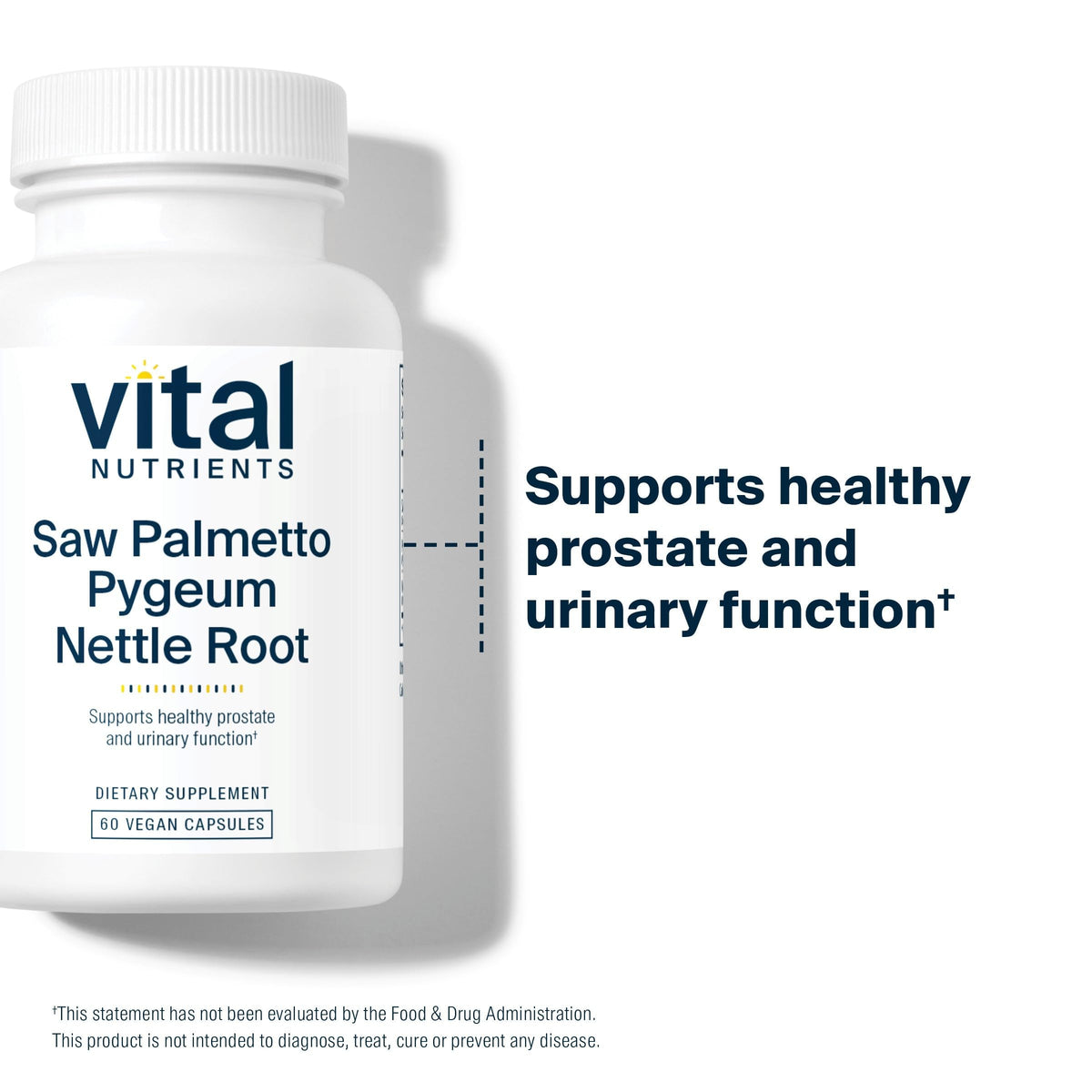 Vital Nutrients Saw Palmetto with Pygeum & Nettle Root - 60 Capsules - image 3
